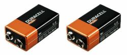 Duracell MN1604B2 household battery Single-use battery Alkaline (Duracell Plus 9V 2 Pack)