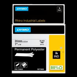 DYMO 24mm RHINO Permanent Polyester ruban d'étiquette D1 