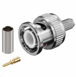 Microconnect BNC58M coaxial connector BNC (BNC crimp plug for RG58 - cable with gold pin - for RG58/U cable - Warranty: 300M)