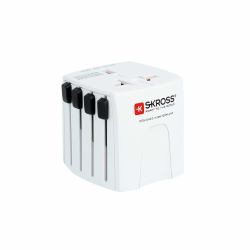 skross Muv Micro Power Plug Adapter - Universal White - Warranty: 12M