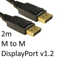 target Cables Direct 99DP-002LOCK câble DisplayPort 2 m Noir 