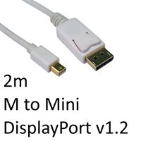 target Cables Direct CDLMDP-102 câble DisplayPort 2 m Mini DisplayPort Blanc 
