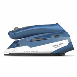 Taurus EASY TRIP Fer à repasser à sec ou à vapeur Semelle en céramique 1100 W Bleu, Blanc 