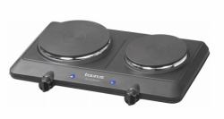 Taurus Volcano Duo Noir, Acier inoxydable Comptoir 120 cm Plaque scellée 2 zone[s] 
