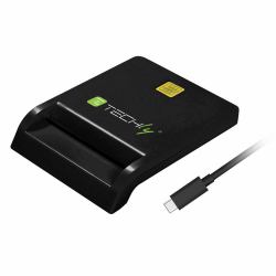 Techly I-CARD CAM-USB2TYC lecteur de cartes à puce Intérieure USB USB 2.0 Noir 