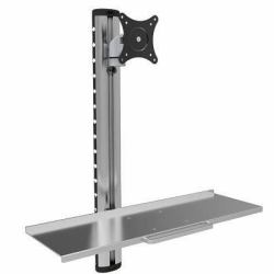 Techly ICA-PLW 01 support d'écran plat pour bureau 68,6 cm [27"] Mur Argent 
