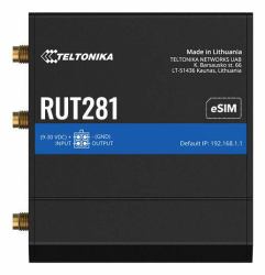 teltonika networks RUT281 [Global, EU PSU] 4G - LTE Telit CAT4 router, x2 - ethernet ports, physical SIM + eSIM - Warranty: 24M