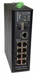 Tycon Systems TP-SW8GAT/24-SFP commutateur réseau Géré L2+ Gigabit Ethernet [10/100/1000] Connexion Ethernet, supportant l'alimentation via ce port [PoE] Noir 