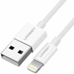 Ugreen cable USB 2.0 A lightning 2m, 5V/2.4A iPhone 7 / 7plus / 6S/ 6 / 6 Plus, iPhone 5s/5c/5, iPad Mini/Mini 2, iPad 1 m Blanc 