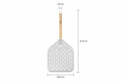Unold 6881620 pelle à pizza Aluminium, Bois 