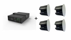 Vivolink Audiopack Subwoofer 6.5 + 4 x premium 40W ceiling speakers [Limited Bundle Pack Offer] Noir Avec fil 110 W 