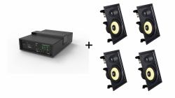 Vivolink Audiopack Subwoofer + 4 x premium in-wall speakers - [Limited Bundle Pack Offer] Noir Avec fil 110 W 
