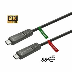 Vivolink PROUSBCMM15OP câble USB USB 3.2 Gen 2x2 15 m USB C 40 W Noir 