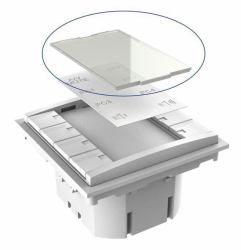 Vivolink VLCP8B-PLEXIGLASS interrupteur Blanc 