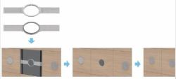 Vivolink VLSPMTC-MOUNT support de haut-parleurs Plafond Métal Argent 